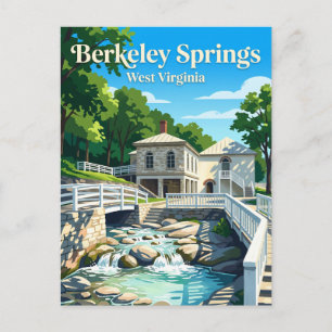 Berkeley Springs State Park USA Postcard