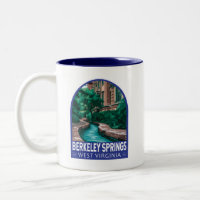Berkeley Springs West Virginia Illustration Travel