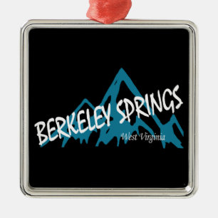 Berkeley Springs West Virginia Mountains Metal Tree Decoration