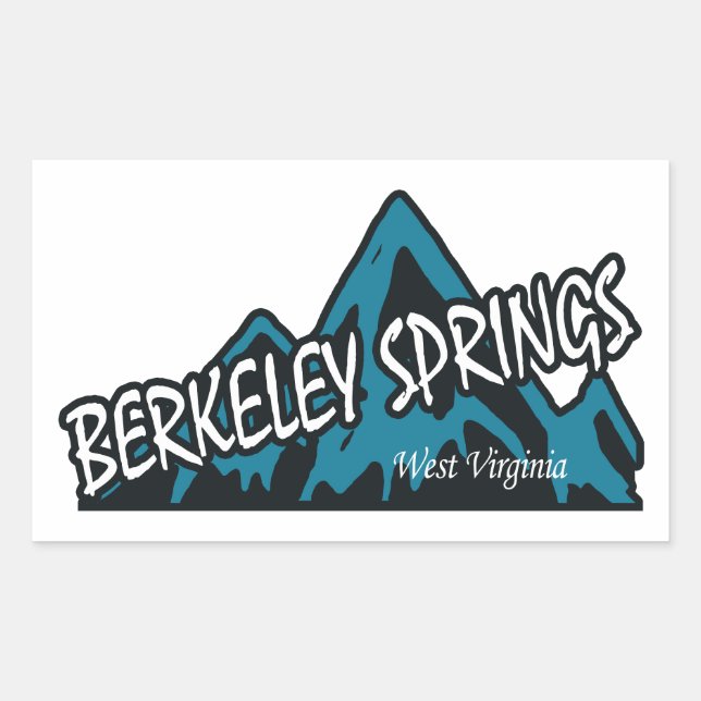 Berkeley Springs West Virginia Mountains Rectangular Sticker (Front)
