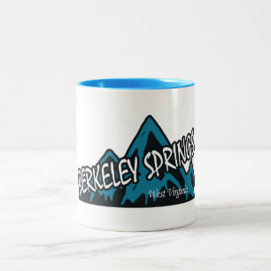 Berkeley Springs West Virginia Mountains Two-Tone Coffee Mug