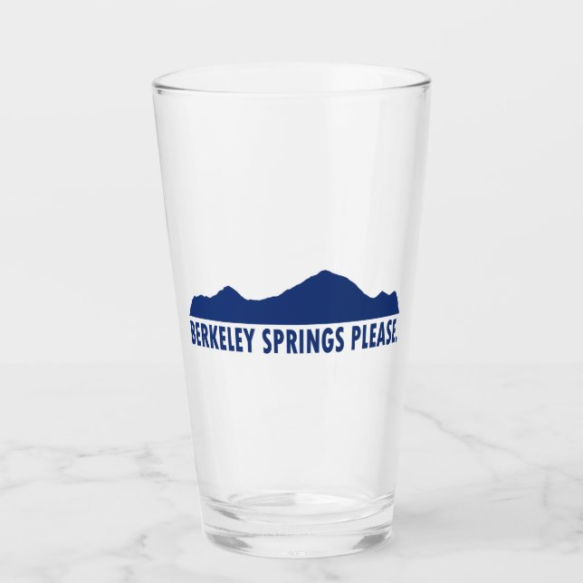 Berkeley Springs West Virginia Please Glass (Front)