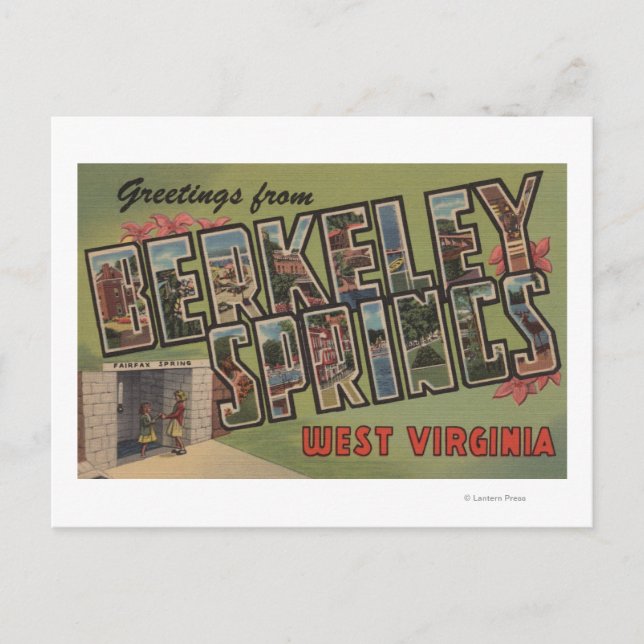Berkeley Springs, West Virginia Postcard (Front)