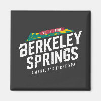 Berkeley Springs West Virginia Travel Art Logo