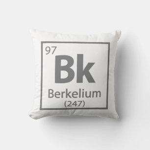 Berkelium - Berkeley Science Periodic Table Cushion