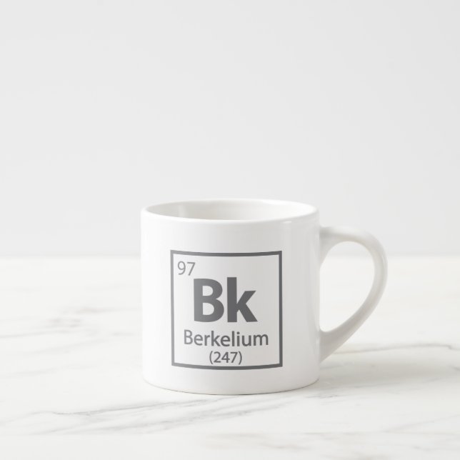 Berkelium - Berkeley Science Periodic Table Espresso Cup (Right)