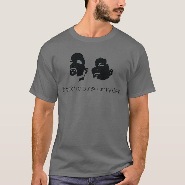 Berkhouse Snyder Heads Up Iconic Design Dark T-Shirt (Front)
