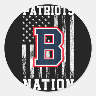 Berkmar Patriots Logo Nation HSBerkmar Patriots Lo Classic Round Sticker
