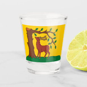 Berkshire county flag shot glass