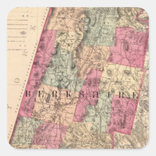 Berkshire County Square Sticker