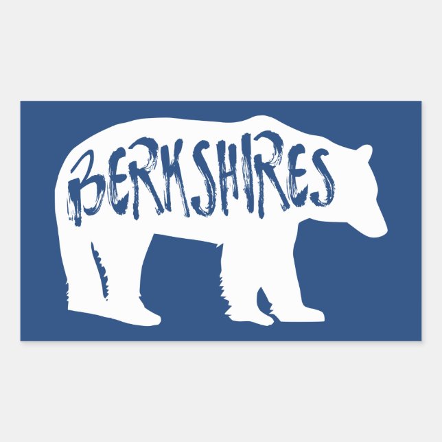 Berkshires Bear Rectangular Sticker (Front)