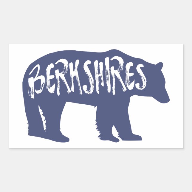 Berkshires Bear Rectangular Sticker (Front)