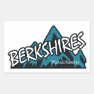 Berkshires Massachusetts Mountains Rectangular Sticker