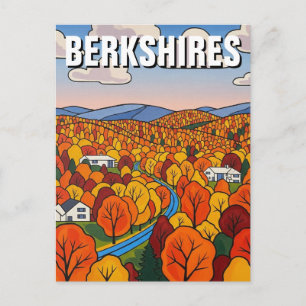 Berkshires Massachusetts Travel Postcard