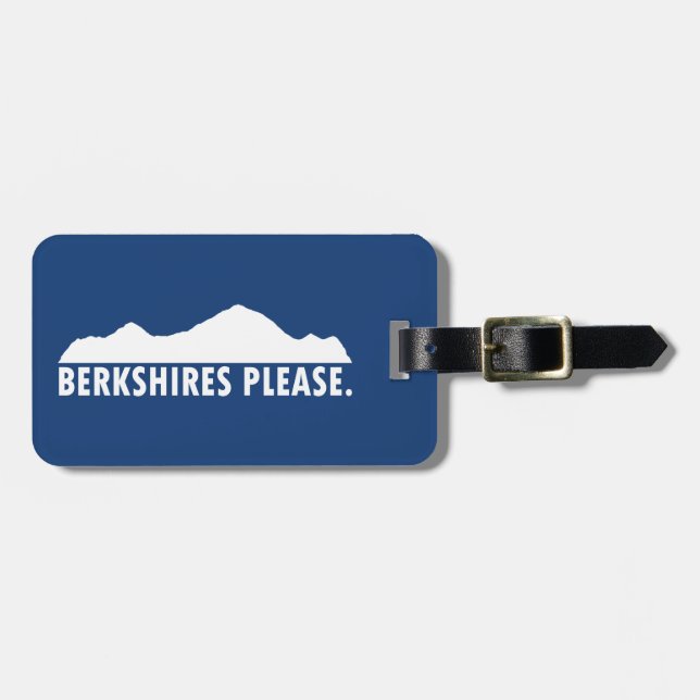 Berkshires Please Luggage Tag (Front Horizontal)
