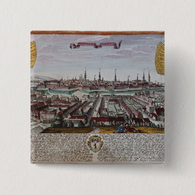 Berlin 15 Cm Square Badge (Front)