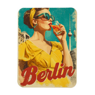 Berlin 50s retro magnet