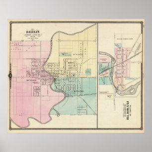 Berlin and Village of Plymouth Poster