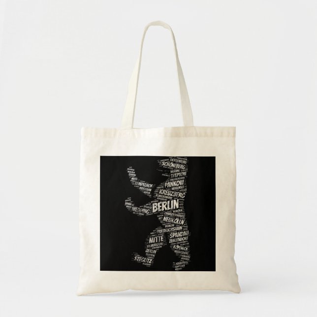 Berlin Bear Landmark City Districts Germany Souven Tote Bag (Front)