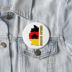 Berlin Bound Brandenburg Gate 7.5 Cm Round Badge