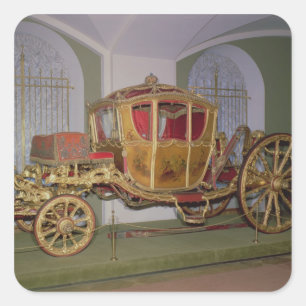 Berlin carriage of Empress Catherine II Square Sticker