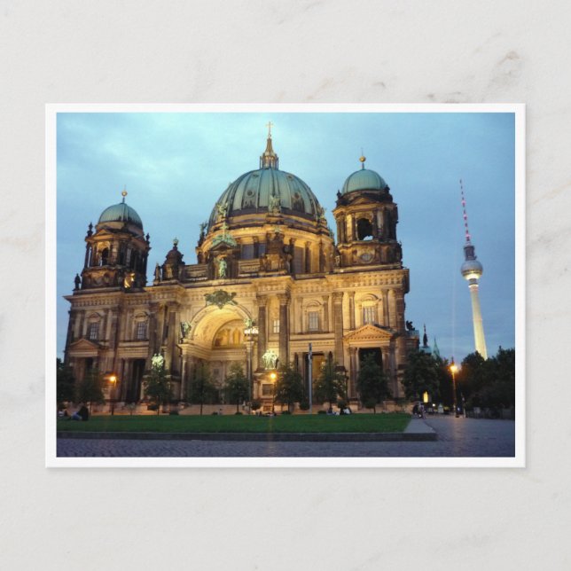 berlin cathedral and tower postcard (Front)