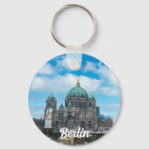 Berlin Cathedral and TV tower in Berlin, Germany Key Ring