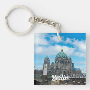 Berlin Cathedral and TV tower in Berlin, Germany Key Ring