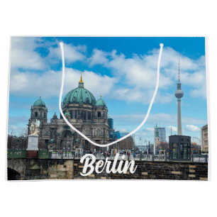 Berlin Cathedral and TV tower in Berlin, Germany Large Gift Bag