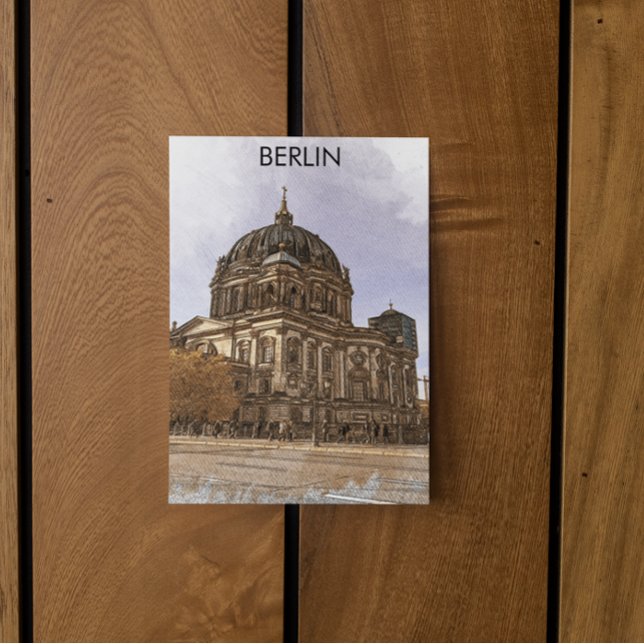Berlin Cathedral Berliner Dom Landmark Postcard (berliner Dom Postcard)