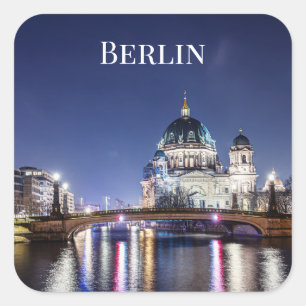 Berlin Cathedral in Berlin, Germany Square Sticker