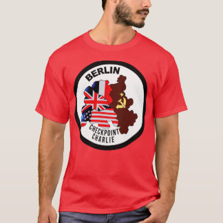 Berlin Checkpoint Charlie Round Bright X T-Shirt