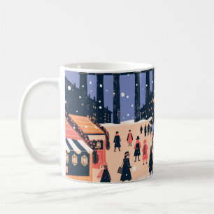 Berlin Christmas Market Brandenburg Gate Poster Coffee Mug