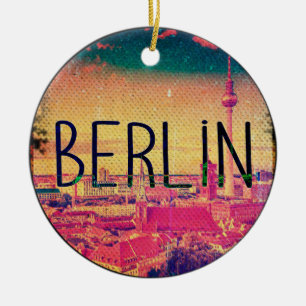 Berlin, circle ceramic tree decoration