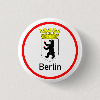 Berlin city coat of arms 3 cm round badge