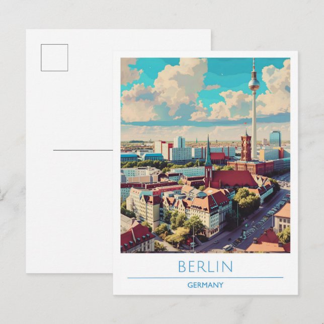 Berlin City Germany Travel  Postcard (Front/Back)