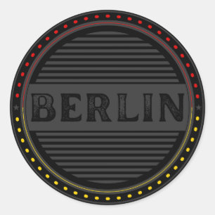 Berlin City Pride Emblem – German Identity Classic Round Sticker