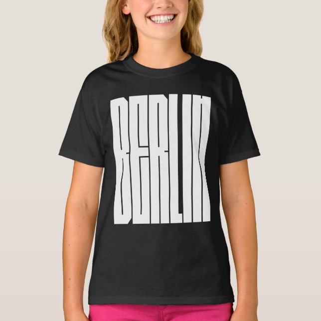 Berlin city typographic design T-Shirt (Front)