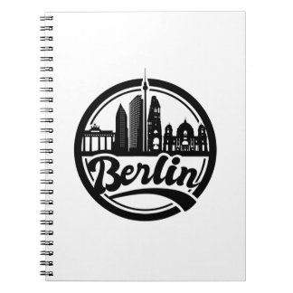 Berlin City Vintage City Silhouette Notebook