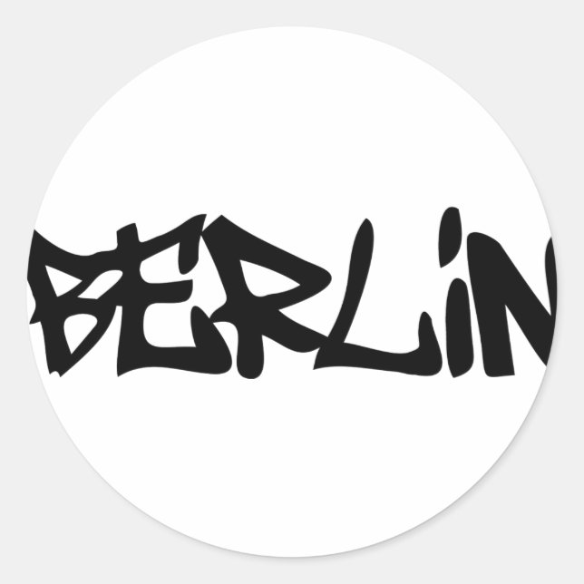 berlin classic round sticker (Front)