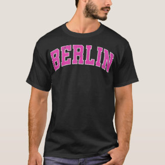Berlin Connecticut CT Vintage Sports Design Pink D T-Shirt