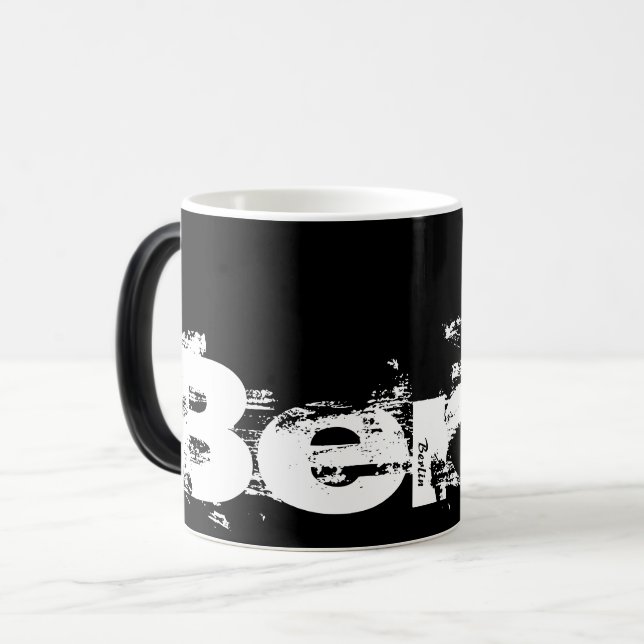 Berlin - Cool Black And White Style Mug (Front Left)
