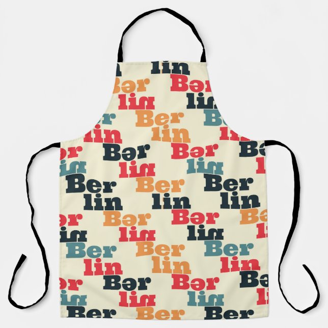 Berlin creative pattern. apron (Front)