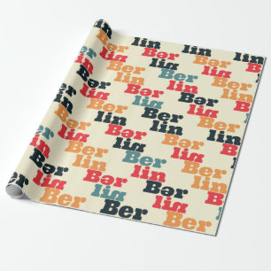 Berlin creative pattern. wrapping paper