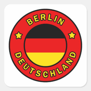 Berlin Deutschland Square Sticker