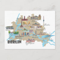 Berlin Favourite Map with sightseeing Highlights