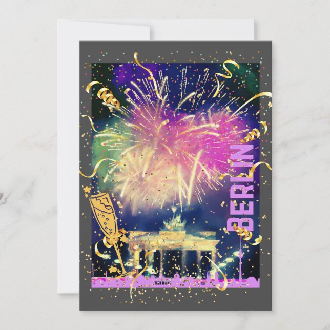 Berlin Fireworks Holiday Card (Front)