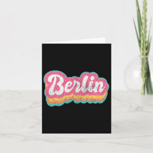 Berlin First Name Girl Vintage 70s 80s Personalise Card
