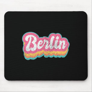 Berlin First Name Girl Vintage 70s 80s Personalise Mouse Pad