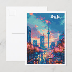 Berlin Germany Art Vintage Travel Postcard